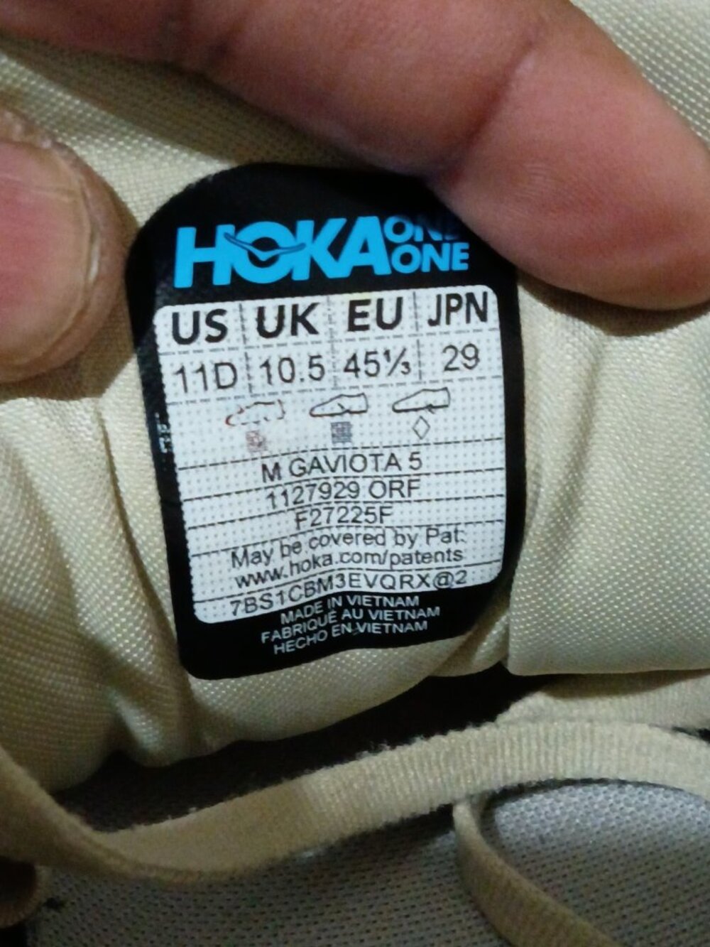 Hoka One Gaviota 5 Athletic Running Shoe Barley Oat Milk Green Men's Size 11 D - Picture 2 of 14